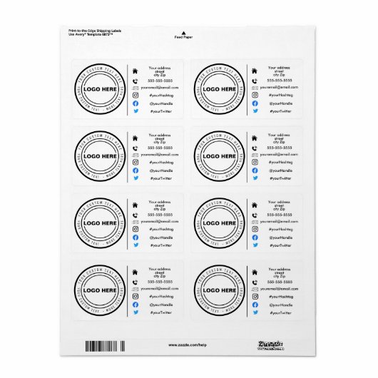 Anschrift des Marketings (Vorne)