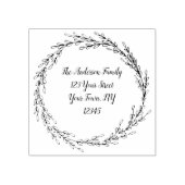 Anschrift des Schwarzen Kranzes Gummistempel (Prägung)