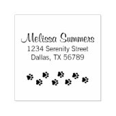 Anschrift des Tierpaws - Katzen-Hund-Tier Permastempel (Design)