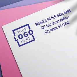 Anschrift des Unternehmens mit benutzerdefinierter Permastempel