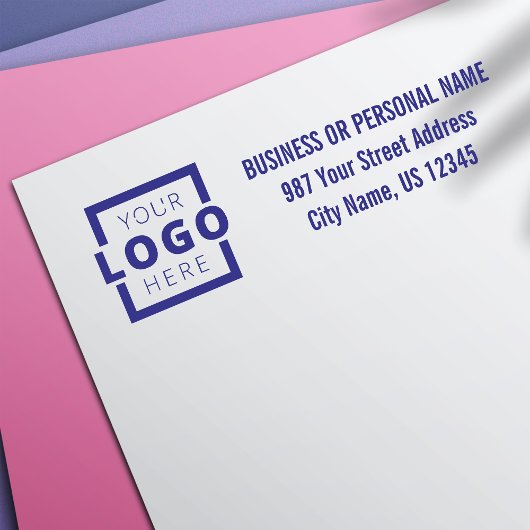 Anschrift des Unternehmens mit benutzerdefinierter Permastempel