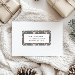 Anschrift des Weihnachtsbaumes Adressaufkleber