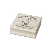 Anschrift des White Goose Arch Gummistempel (Stempel)