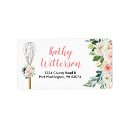 Anschrift Etikett Rosa Blüte bald wegzujubeln Adressaufkleber