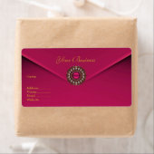 Anschrift Etikett Rosa Velvet Jewel (Insitu)