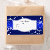 Anschrift Floral Blue White (Insitu)