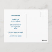 Anschrift für bewegliche Ankündigungen farbenfrohe (Rückseite)