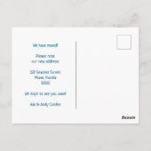 Anschrift für bewegliche Ankündigungen farbenfrohe (Rückseite)