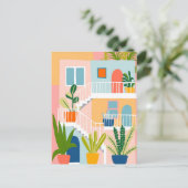 Anschrift für die Ankündigung der Bewegung farbenf Postkarte (Stehend Vorderseite)