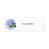 Anschrift Labels-Blue Hydrangea (Vorne)
