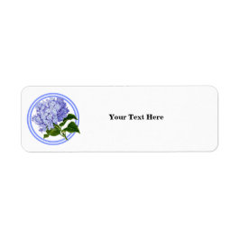 Anschrift Labels-Blue Hydrangea