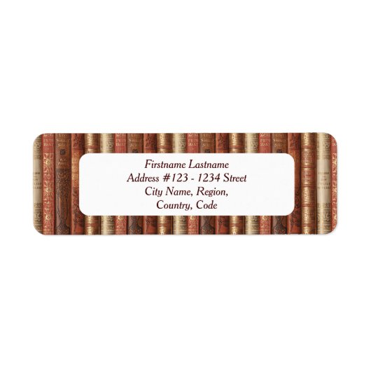 Anschrift Labels von Bibliophile (Sonnenseite) (Vorne)