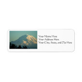 Anschrift Labels: Winter Mt. Rainier (Vorne)