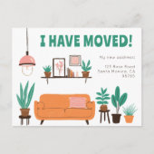 Anschrift Niedliches Wohnzimmersofa Postkarte (Vorderseite)