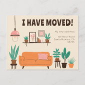 Anschrift Niedliches Wohnzimmersofa Postkarte (Vorderseite)