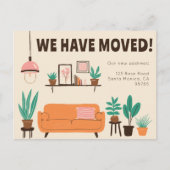 Anschrift Niedliches Wohnzimmersofa Postkarte (Vorderseite)