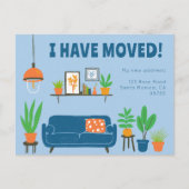 Anschrift Niedliches Wohnzimmersofa Postkarte (Vorderseite)