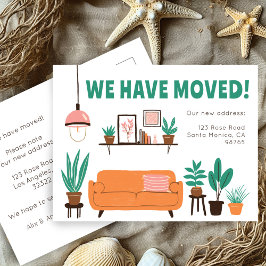 Anschrift Niedliches Wohnzimmersofa Postkarte