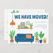 Anschrift Niedliches Wohnzimmersofa Postkarte (Vorne/Hinten)