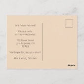 Anschrift Niedliches Wohnzimmersofa Postkarte (Rückseite)