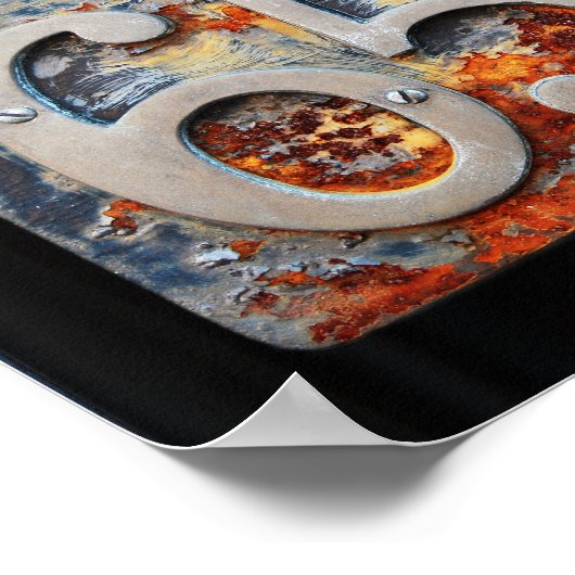 Anschrift Plaque, fünfundsechzig und einhalb Poster (Ecke)