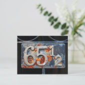 Anschrift Plaque, fünfundsechzig und einhalb Postkarte (Stehend Vorderseite)