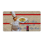 Anschrift Rückgabe Etiketten Koch WeinPasta (Vorne)