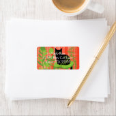 Anschrift von Schwarzkatzenkläranlagen Adressaufkleber (Insitu)