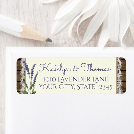 Anschrift von Spitzen- und Lavendelholz (Insitu)