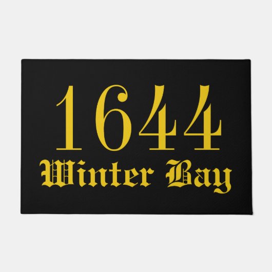 Anschrift Welcome Door Mat Fußmatte (Vorderseite)