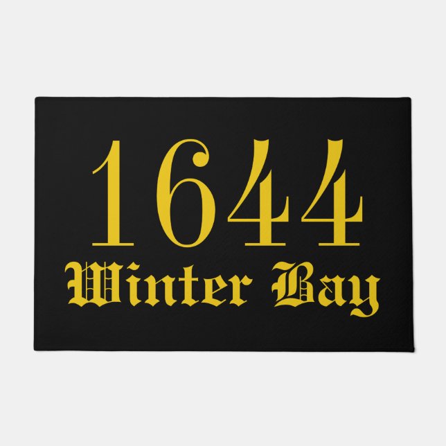 Anschrift Welcome Door Mat Fußmatte (Vorderseite)