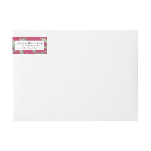 Anschriften für die rosa Anschriften (Vorderseite)