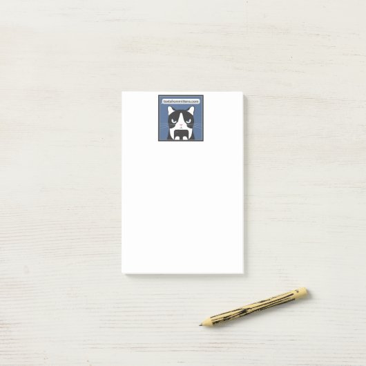 Anschriften von Mittens 4x3 Post-it Klebezettel (Auf Schreibtisch)