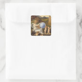 Anschuldigung, das Glück zu verändern oder Melanch Quadratischer Aufkleber (Tasche)