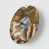 Anschuldigung, das Glück zu verändern oder Melanch Runde Wanduhr (Winkel)