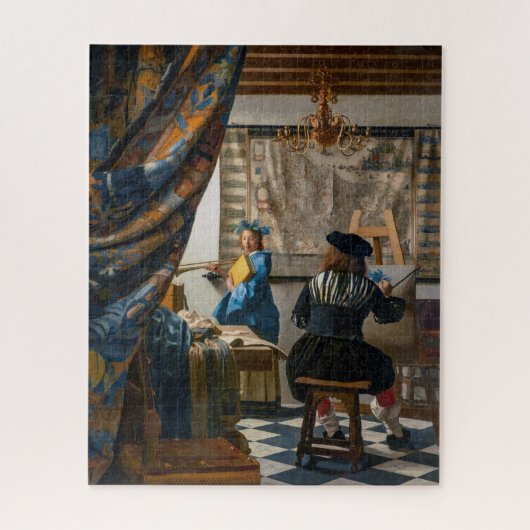 Anschuldigung der Malerei | Johannes Vermeer | Puzzle (Vertikal)