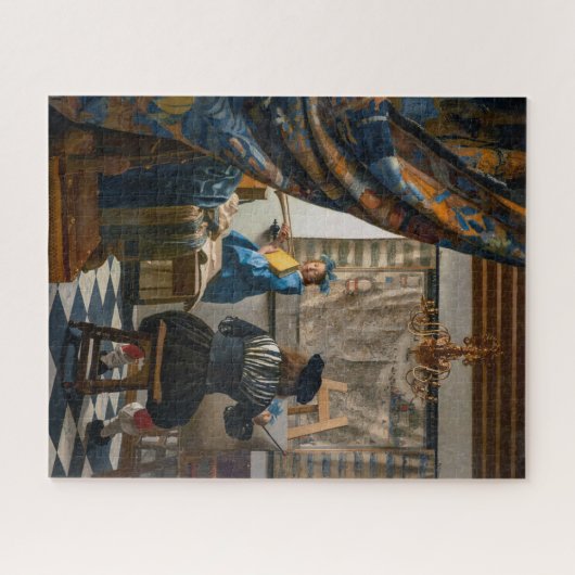 Anschuldigung der Malerei | Johannes Vermeer | Puzzle (Horizontal)