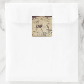 Anschuldigung der Schlacht von Austerlitz Quadratischer Aufkleber (Tasche)