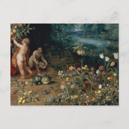 Anschuldigung des Überflusses, Detail Postkarte (Vorderseite)