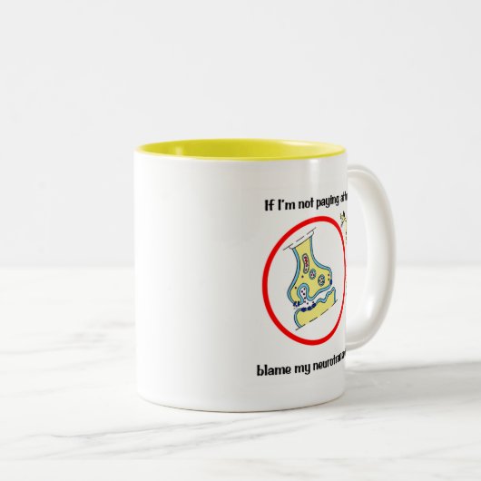 Anschuldigung Neurotransmitters Tasse (VorderseiteRechts)