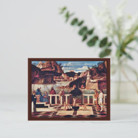 Anschuldigung von Bellini Giovanni Postkarte (Stehend Vorderseite)