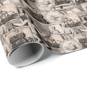 Anschuldigungen der Antike Dunkle Akademie Geschenkpapier (Rolleneckpunkt)