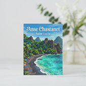 Anse Chastanet Saint Lucia Postkarte (Stehend Vorderseite)