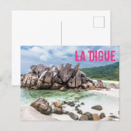 Anse Cocos Seychelles La Digue Beach Geschenk Feiertagspostkarte
