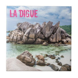 Anse Cocos Seychelles La Digue Beach Geschenk Fliese