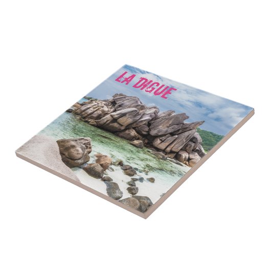Anse Cocos Seychelles La Digue Beach Geschenk Fliese (Seite)