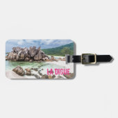 Anse Cocos Seychelles La Digue Beach Geschenk Gepäckanhänger (Vorderseite horizontal)