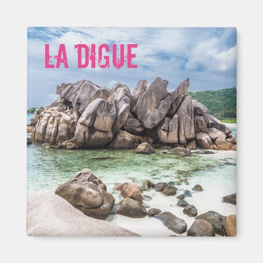 Anse Cocos Seychelles La Digue Beach Geschenk Magnet (Vorne)
