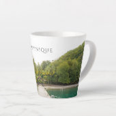 Anse Noire (Black sand beach), Martinique travel Milchtasse (Rechte Ecke)