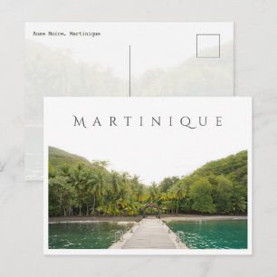 Anse Noire (Schwarzer Sandstrand), Martinique Reis Postkarte